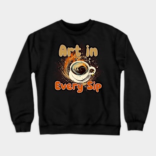 Art in every sip Crewneck Sweatshirt